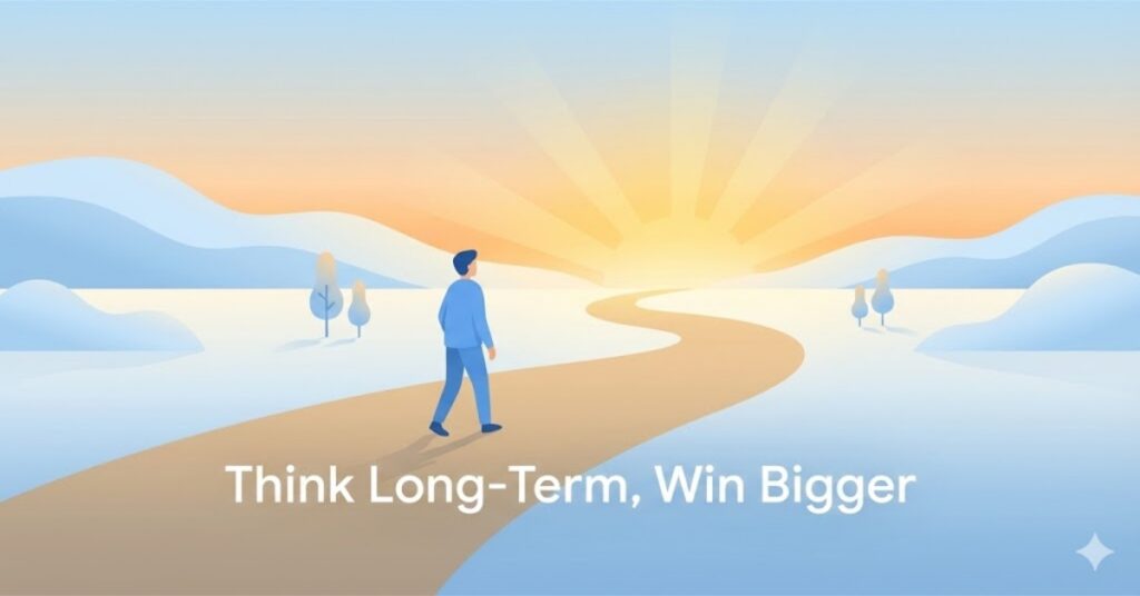 long term thinking for success illustration