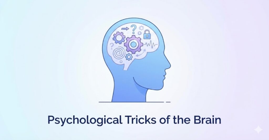 psychological tricks of the brain illustration