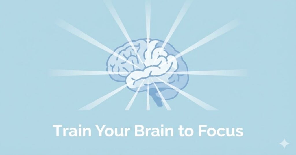 train your brain to focus illustration